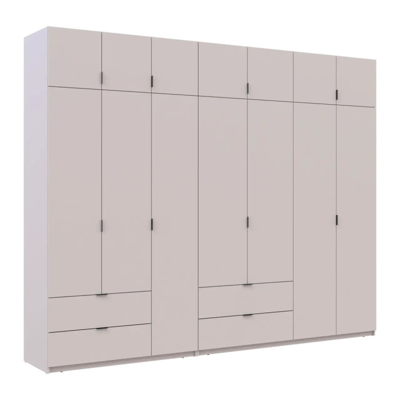 Розпашна Шафа для одягу Doros Лукас Кашемір 3+4 ДСП 300х50х240 (42005132)
