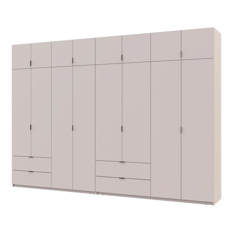 Розпашна Шафа для одягу Doros Лукас Кашемір 4+4 ДСП 340х50х240 (42005140)