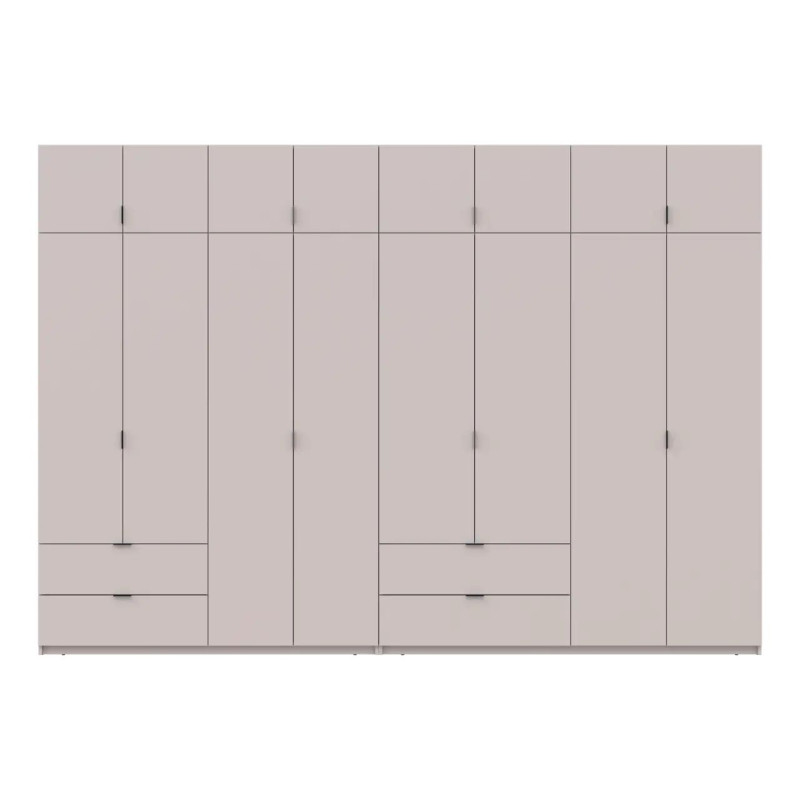 Розпашна Шафа для одягу Doros Лукас Кашемір 4+4 ДСП 340х50х240 (42005140)