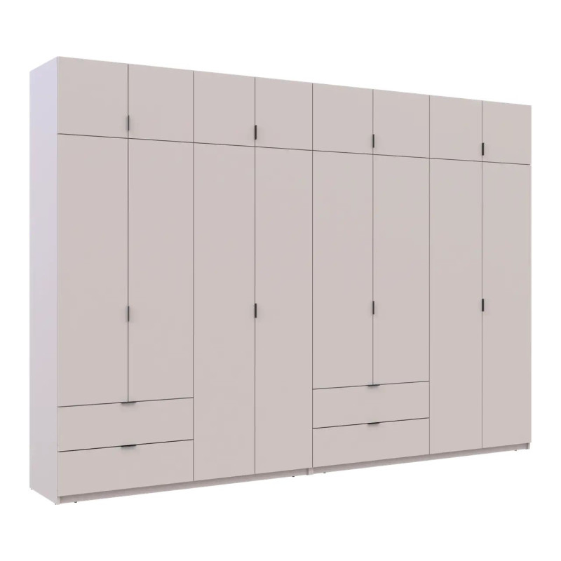 Розпашна Шафа для одягу Doros Лукас Кашемір 4+4 ДСП 340х50х240 (42005140)