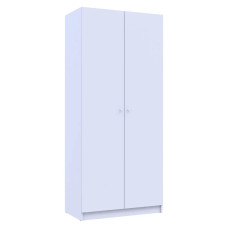 Шафа для одягу Doros Promo з полицями Білий 2 ДСП 90х48х204 (42005100)