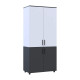 Шафа для одягу Doros Торн Антрацит/Білий 2 ДСП (штанга) 90х51.6х200 (44900467)