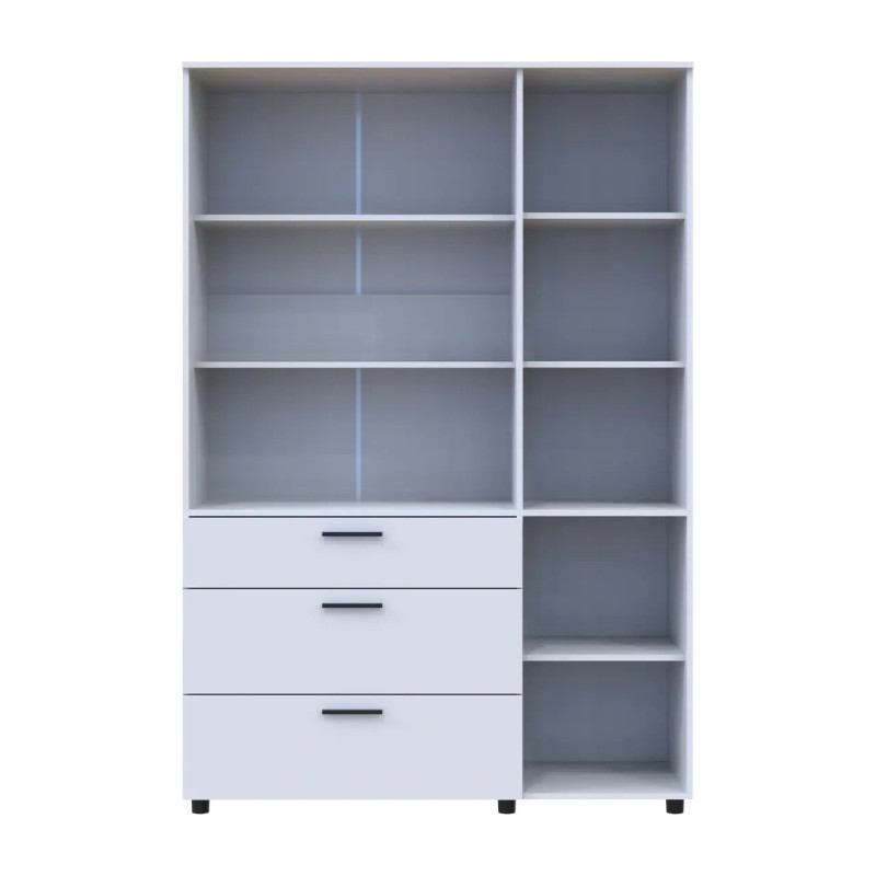 Шафа для одягу Doros Торн Білий 3 ДСП/3Ш (полиці) 135х51.6х200 (44900486)