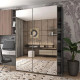 Шафа купе Doros G-Caiser Антрацит 2 Дзеркала / 3 частини 180х60х240 (42005860)