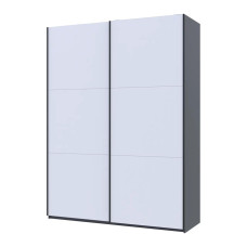 Шафа купе Doros G-Caiser Антрацит/Білий 2 ДСП / 3 частини 180х60х240 (42005863)