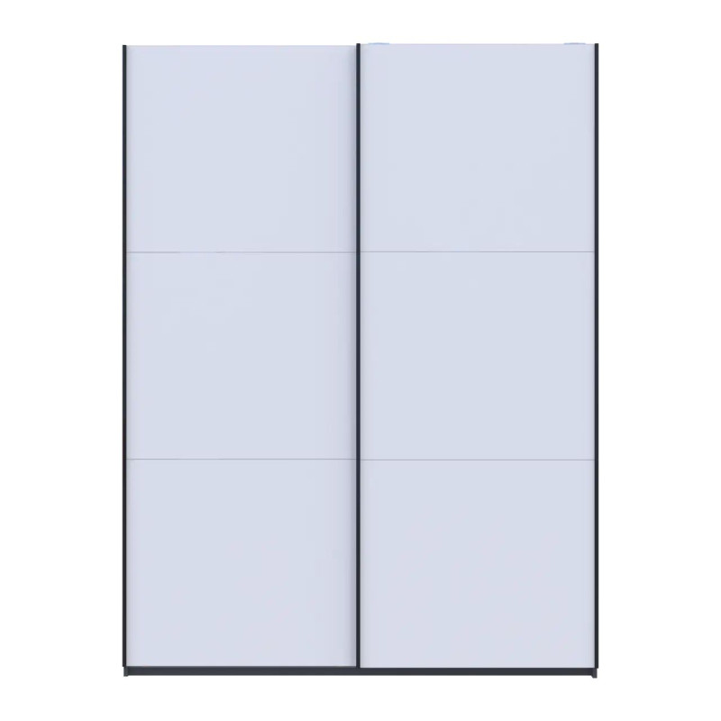 Шафа купе Doros G-Caiser Антрацит/Білий 2 ДСП / 3 частини 180х60х240 (42005863)