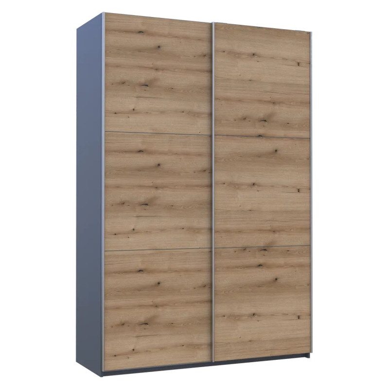Шафа купе Doros G-Caiser Антрацит/Дуб Евок 2 ДСП / 3 частини 160х60х240 (42005414)