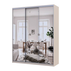 Шафа купе Doros Сіті Лайт Кашемір 3 Дзеркала 180х60х225 (80736374)