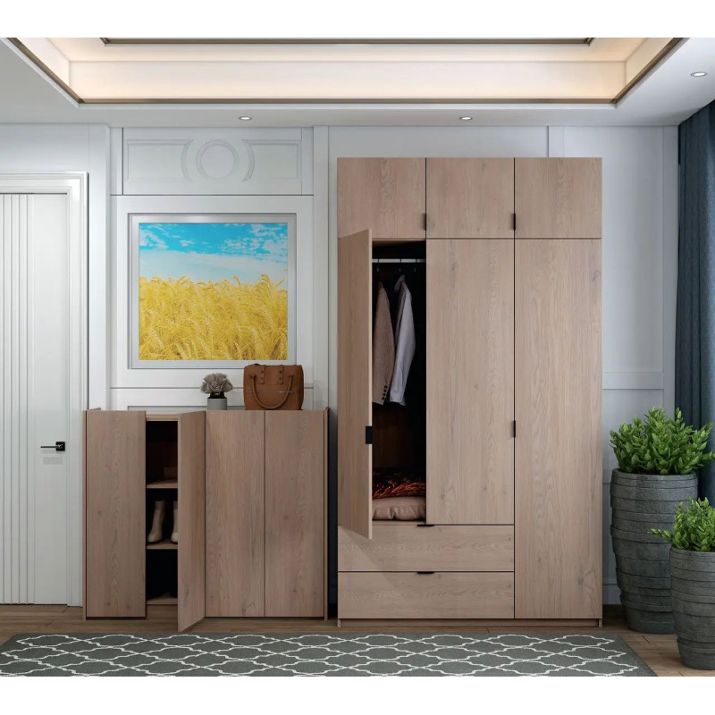 Тумба для взуття Doros Кассель Канноло 4 ДСП 128х40х110 (41516216)