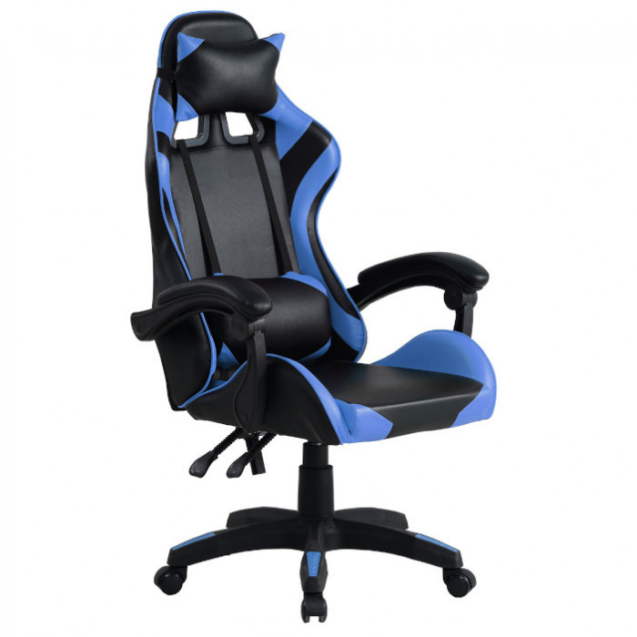 Крісло комп'ютерне ігрове GAMER PRO JAGUAR (синє)