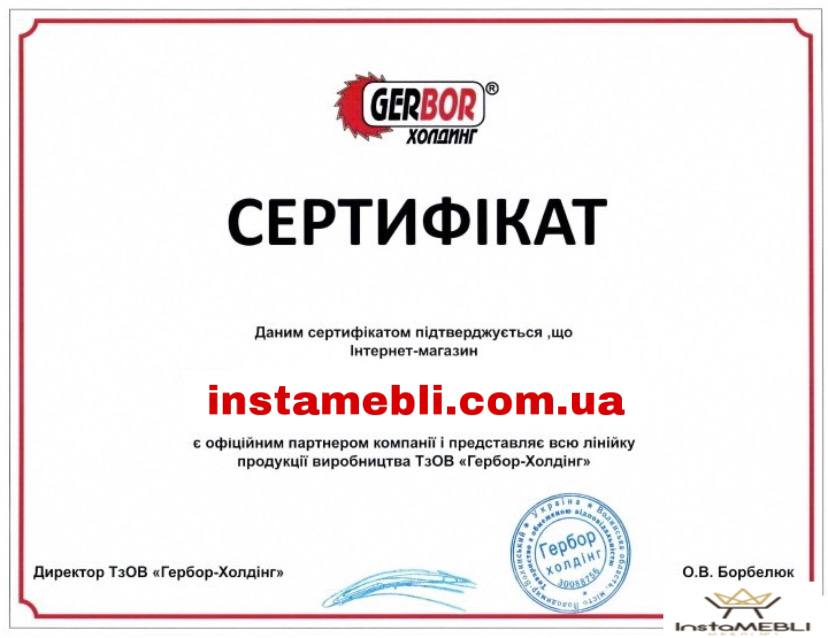 Сертифікат ВМК-Україна Instamebli.com.ua офіційний партнер групи меблевих компаній